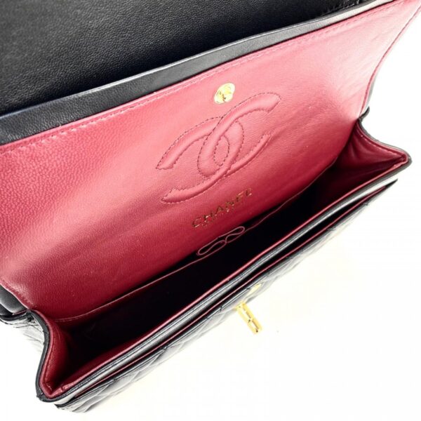 CHANEL Classic 2.55 Flap Bag – Orta Boy - Altın Aksesuar - Görsel 5