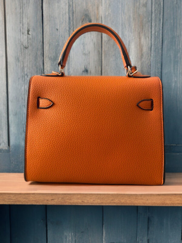 Hermès Kelly 28 - Turuncu El Çantası - Görsel 2