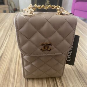 Chanel Telefon Çantası - Krem