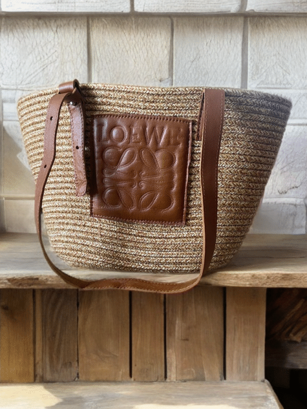 LOEWE Hasır Çanta – Kahverengi