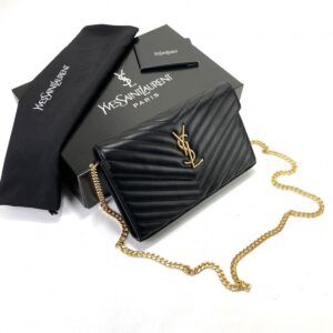 Yves Saint Laurent Quilted Shoulder Bag – Siyah