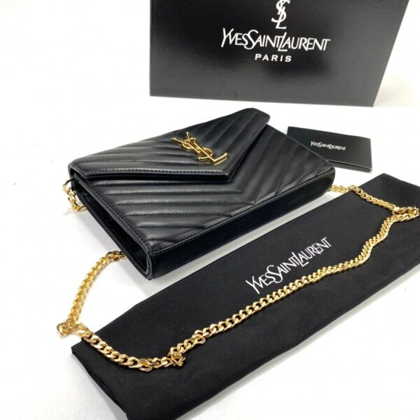 Yves Saint Laurent Quilted Shoulder Bag – Siyah - Görsel 3