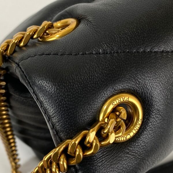YSL Puffer Small Monogram Çanta – Siyah / Gold Aksesuar - Görsel 3