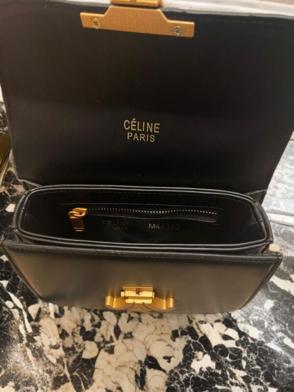 CELINE Triomphe Küçük Çanta – Siyah - Görsel 2