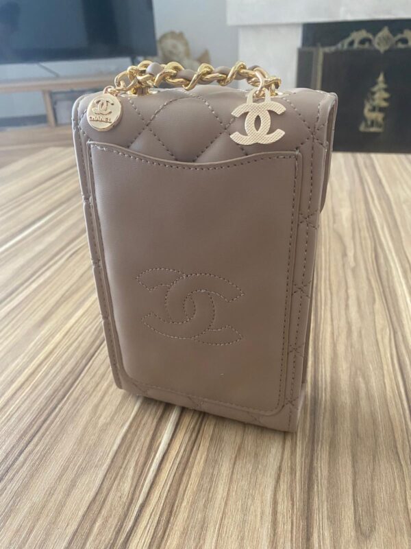Chanel Telefon Çantası - Krem - Görsel 2